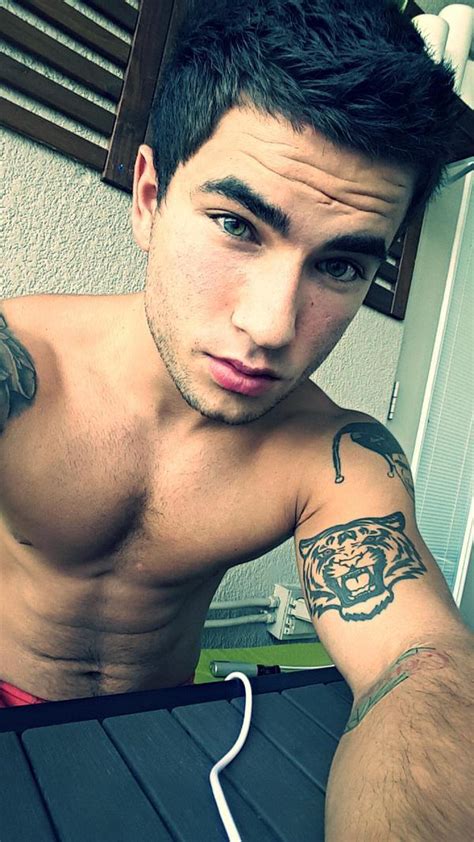 vadim black selfies fit males shirtless and naked