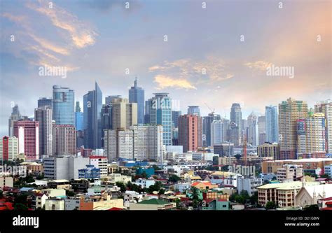 skyline  makati city manila philippines asia stock photo alamy