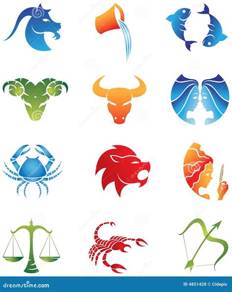 zodiac star signs stock vector illustration  fire figure