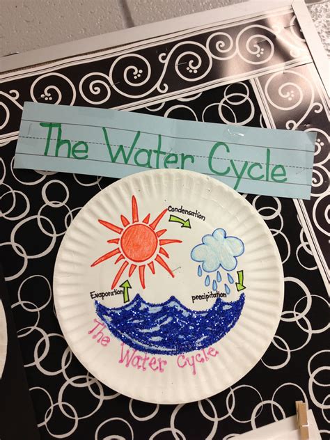 water cycle    paper plate water cycle science activities