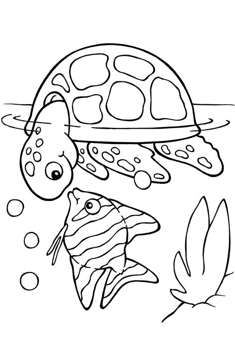 sea fish coloring pages   print