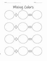 Mixing Colors sketch template
