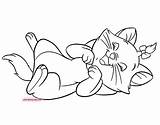 Coloring Aristocats Marie Pages Disneyclips Laughing sketch template