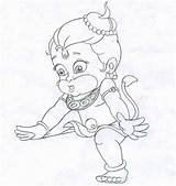 Hanuman Coloring sketch template