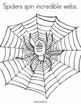 Coloring Spin Webs Spider Web Spiders Incredible Print Ll sketch template