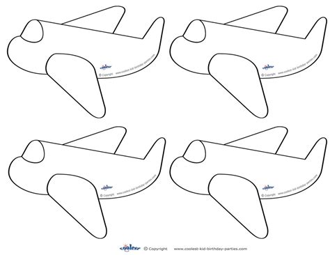 small printable airplane decoration coolest  printables