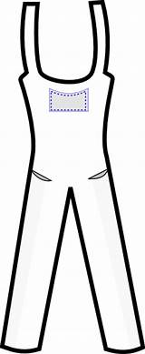 Overall Outline Clipart Overalls Clip Cliparts Clker Large Library sketch template