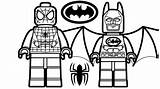 Lego Spiderman sketch template