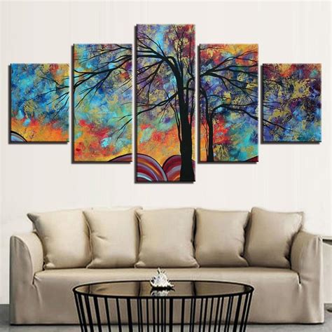 abstract tree  nature  panel canvas art wall decor canvas storm