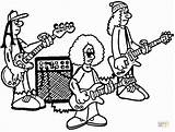 Rock Roll Band Coloring Pages Rehearsal Printable Color Phonograph Talent Maracas Australia Supercoloring Smiling Got Concert Female Musical Popular Music sketch template