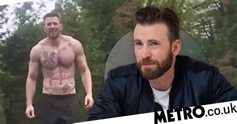 chris evans fans discover avengers star is covered in