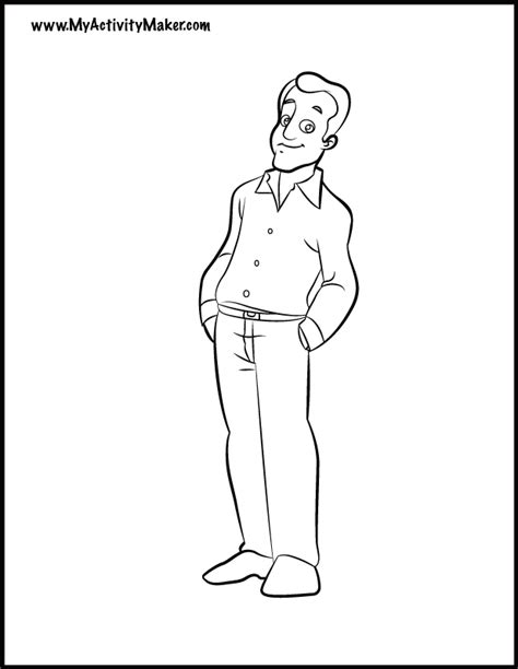 father coloring pages kidsuki