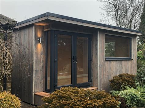 Shedworking Garden Office With Rustic Effect Cladding