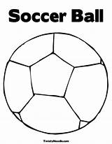 Coloring Ball Soccer Pages Sports Printable Template Popular sketch template