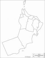 Oman Governorates Map sketch template