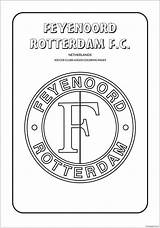Feyenoord Pages Rotterdam Coloring sketch template