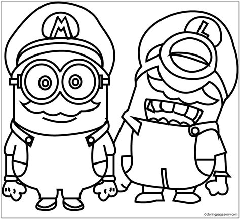 captain america minion coloring pages coloring  drawing
