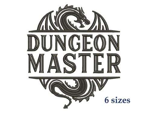 dungeon master embroidery design dungeons  dragons  etsy