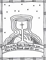 Communion sketch template