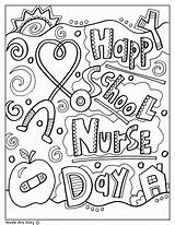 Coloring Nurse Pages School Week Nurses Printables Nursing Appreciation Thank Gifts Perfect Way Much Show Choose Board Care Kids Teacher sketch template