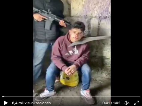 video cjng interroga a jovencito y lo descuartiza vivo por ser sicario