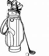Golf Bag Drawing Getdrawings sketch template