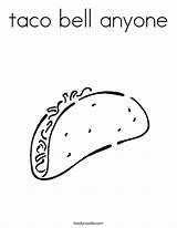 Tacos Twistynoodle sketch template