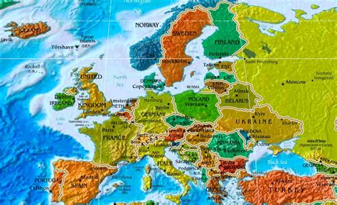 europakarte europakarte leer die laender europas auf der landkarte