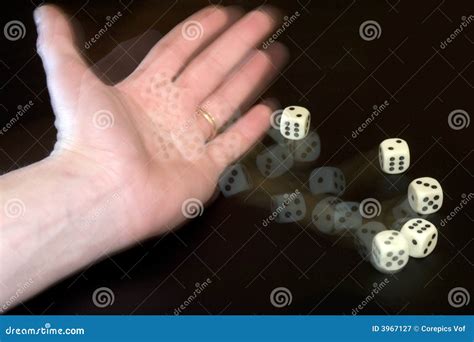 throwing dice stock image image  blur movement ring