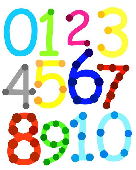 numbers printable preschool pinterest