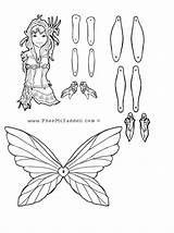 Coloring Pages Pheemcfaddell Fairy Puppet Paper Peaseblossom Coloriage Doll sketch template