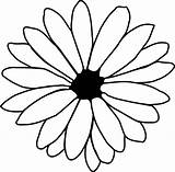 Single Flower Coloring Pages Color Printable Getcolorings Print Colori sketch template