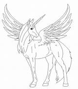 Alicorn Base Coloring Pages Mlp Template Sketch sketch template