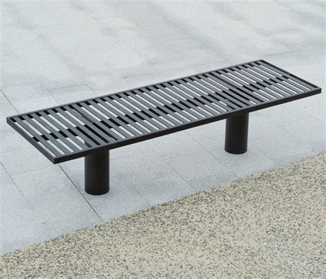 toronto metal outdoor bench architonic