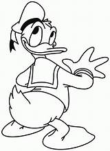 Donald Duck Pages Colouring Coloring Disney Cartoon Printable Print Coloringhome sketch template