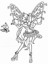 Pages Coloring Winx Stella Club Girls Recommended sketch template