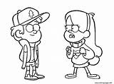 Dipper Sheets Mabel Pines Pintar Misterio Blanco Waddles Wendy sketch template