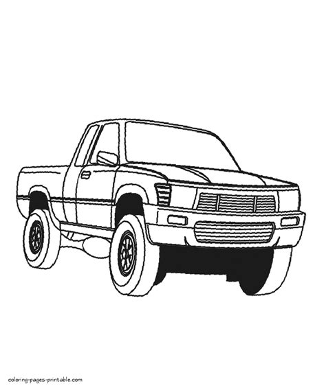 pickup truck coloring pages gif