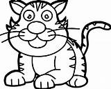 Coloring Tiger Staying Wecoloringpage sketch template