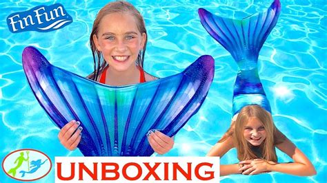 The Unboxing Of A Fin Fun Mermaid Tail ~ Watercolor Waves Theekholms