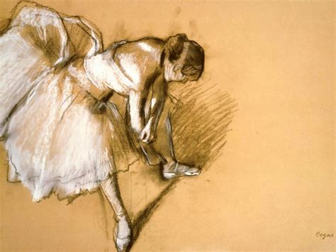 Edgar Degas Dancer Adjusting Her Slipper 1890 [large View]