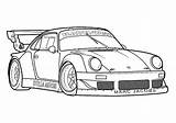 Porsche Kolorowanki Samochody Gt sketch template
