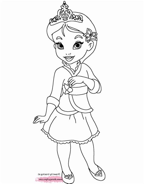 baby disney princess coloring pages printable