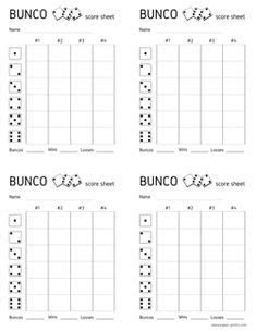 printable bunco score sheet bunco score sheets bunco bunco game