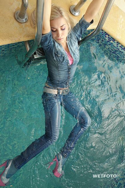 Flickriver Photoset Sexy Blonde In Tight Jeans Wetlook 237 By
