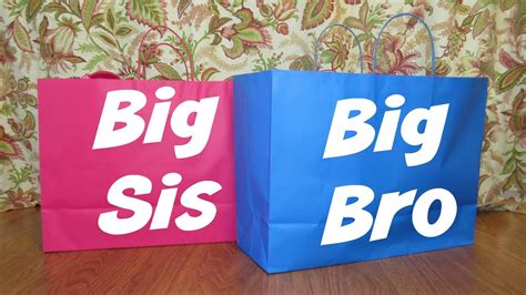 big brother big sister gifts youtube