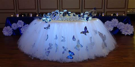 butterfly themed sweet 16 candelabras® and tutu skirt butterfly wedding