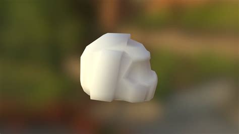 doomguy helmet no texture download free 3d model by dfskelleton