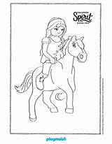 Spirit Riding Coloring Playmobil Pages Mystery Sheet Time Kids sketch template