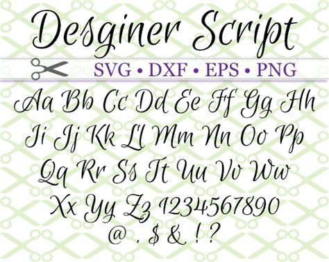 script font printable